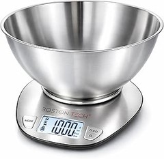 Comparativa de básculas de cocina digitales y mecánicas con bol