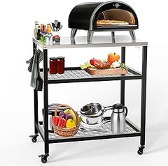La mejor mesa de horno de pizza de acero inoxidable para uso doméstico