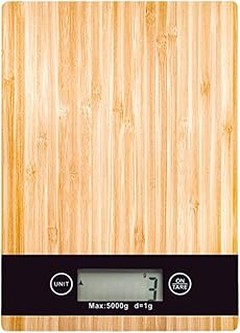 Básculas de cocina de bambú