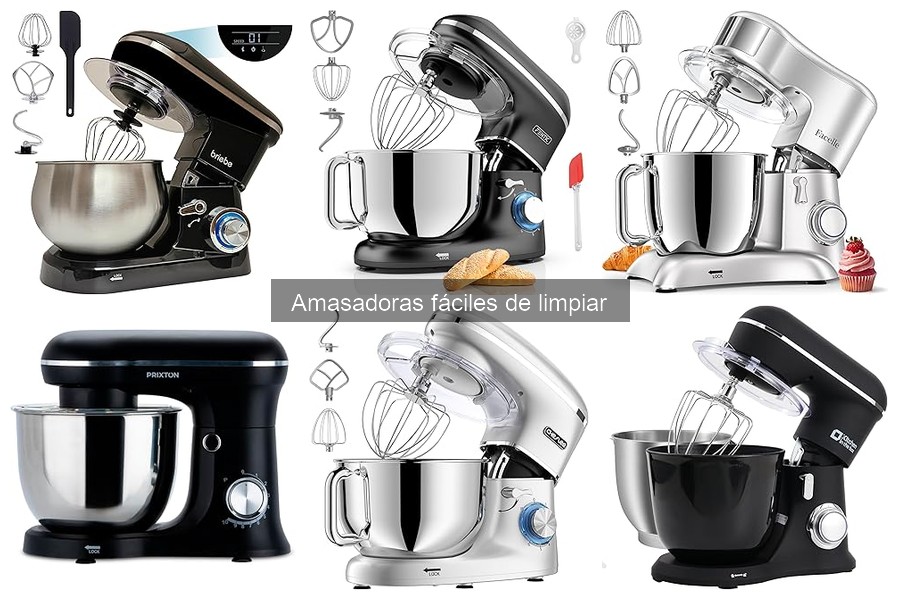 Accesorios imprescindibles para amasadoras fáciles de limpiar