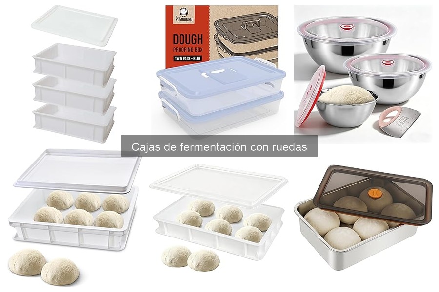 Alternativas a cajas de fermentación con ruedas para pizza