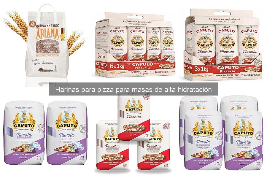 Alternativas a harinas de alta hidratación para pizza