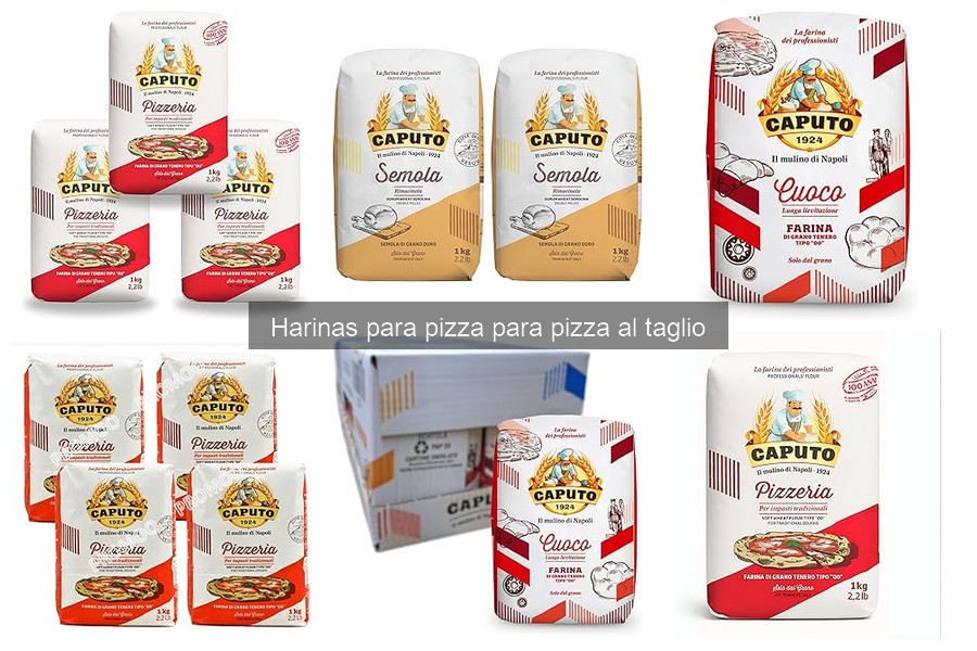 Alternativas a la harina de trigo para pizza al taglio