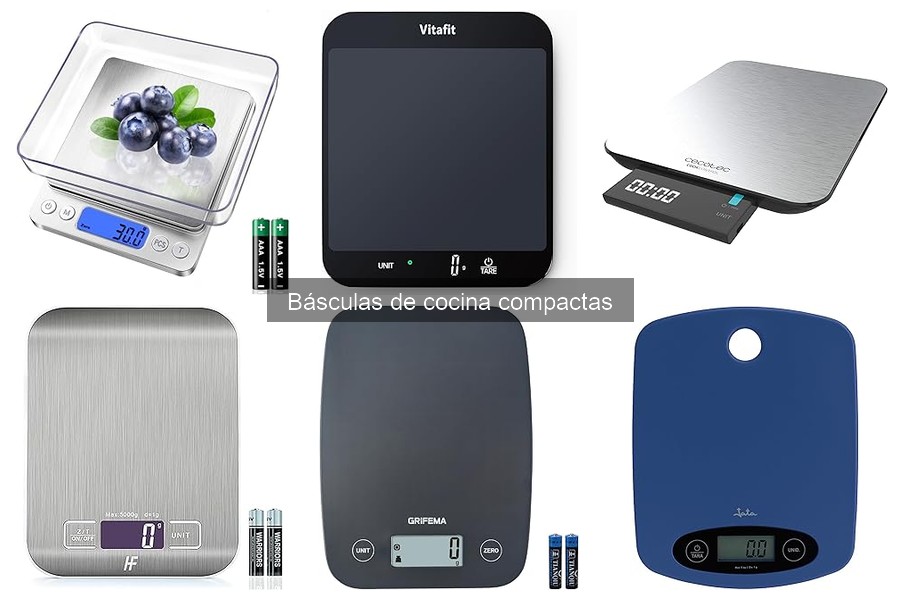 Alternativas a las básculas de cocina compactas para pesar