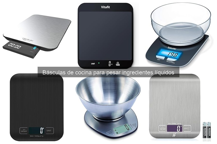 Alternativas a las básculas de cocina para medir líquidos