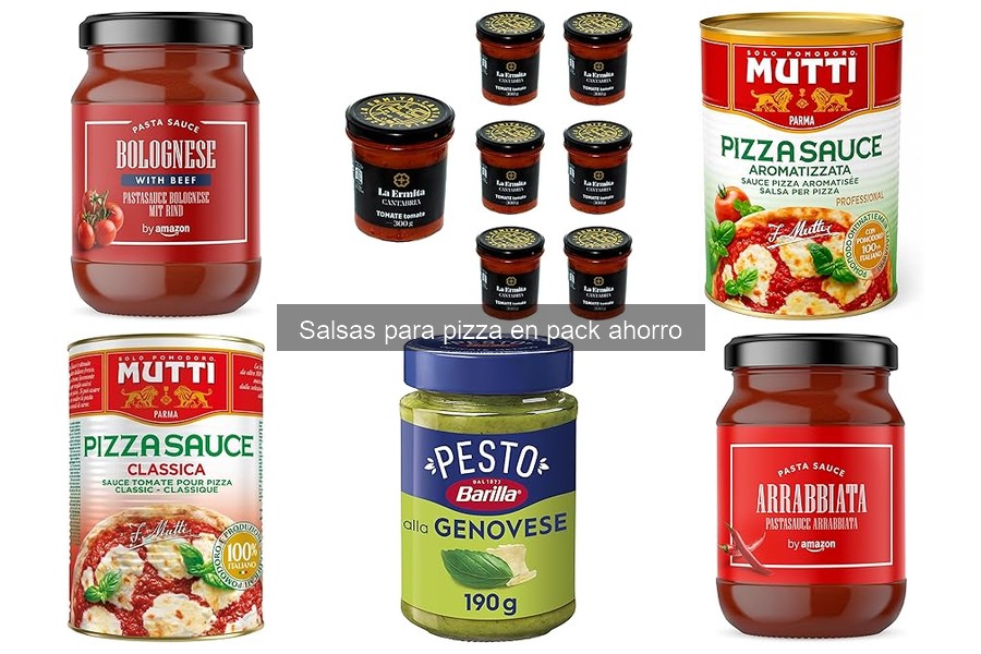 Alternativas a los packs de salsas para pizza