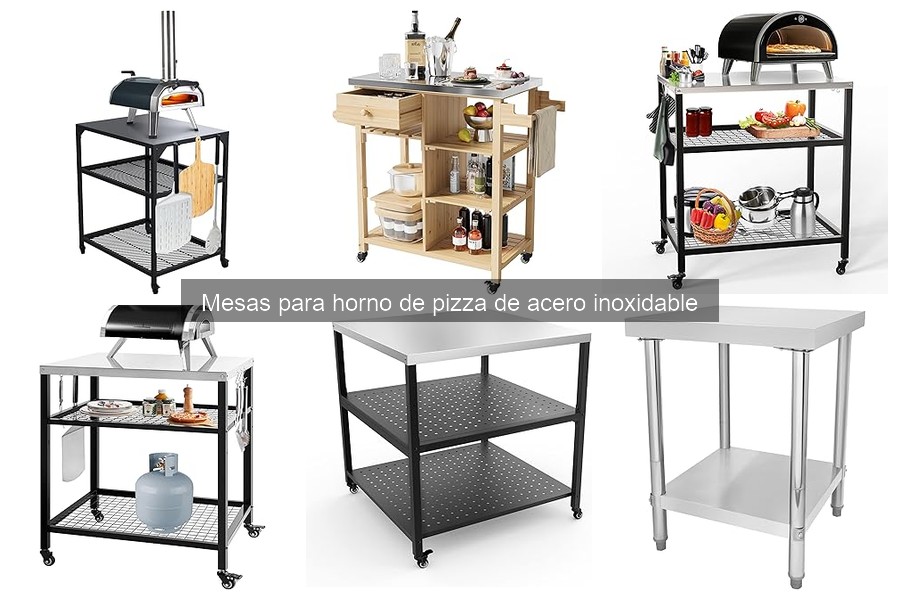 Alternativas a mesas de acero inoxidable para hornos de pizza