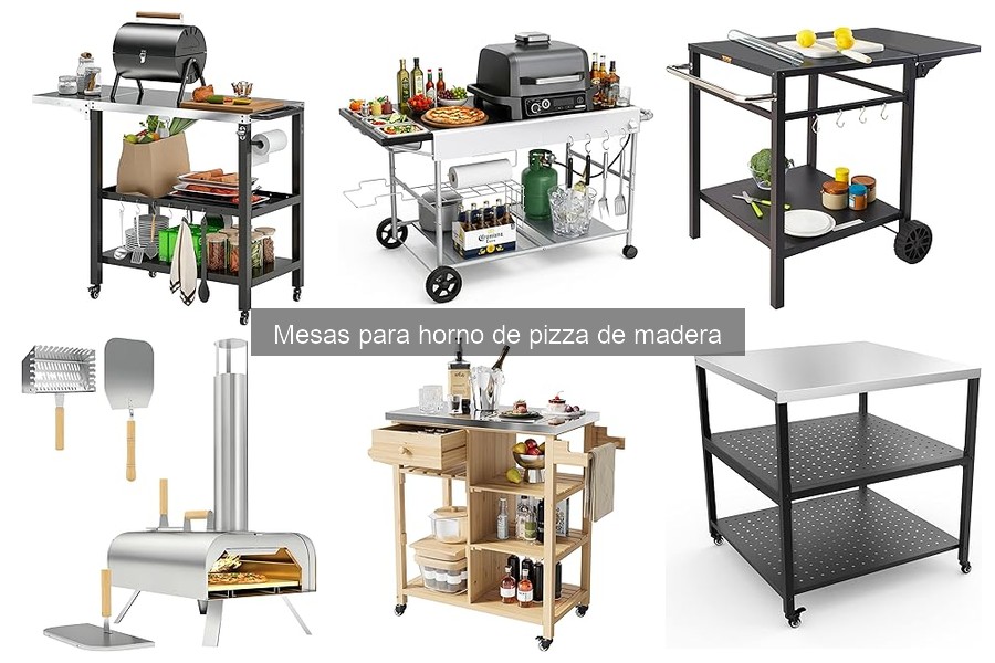 Alternativas a mesas de madera para horno de pizza