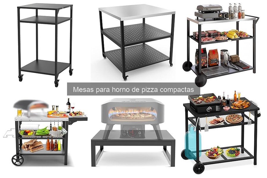 Alternativas a mesas para horno de pizza compactas