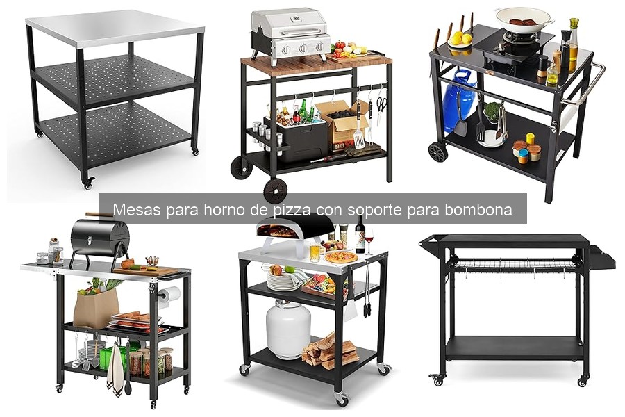 Alternativas a Mesas para Horno de Pizza con Soporte para Bombona