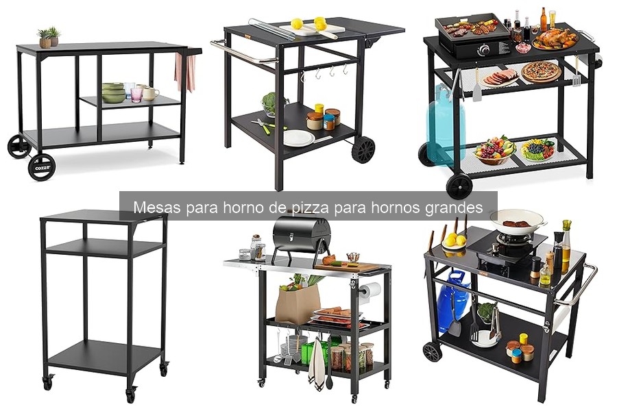 Alternativas a mesas para hornos de pizza grandes