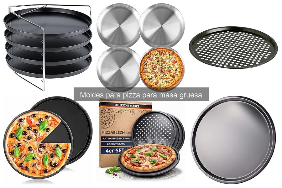 Alternativas a moldes para pizza de masa gruesa