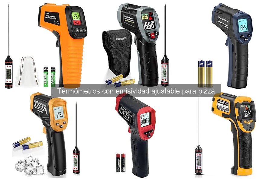 Alternativas a termómetros con emisividad ajustable para pizza