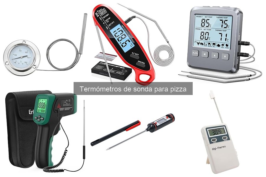 Alternativas a termómetros de sonda para medir temperatura en pizza