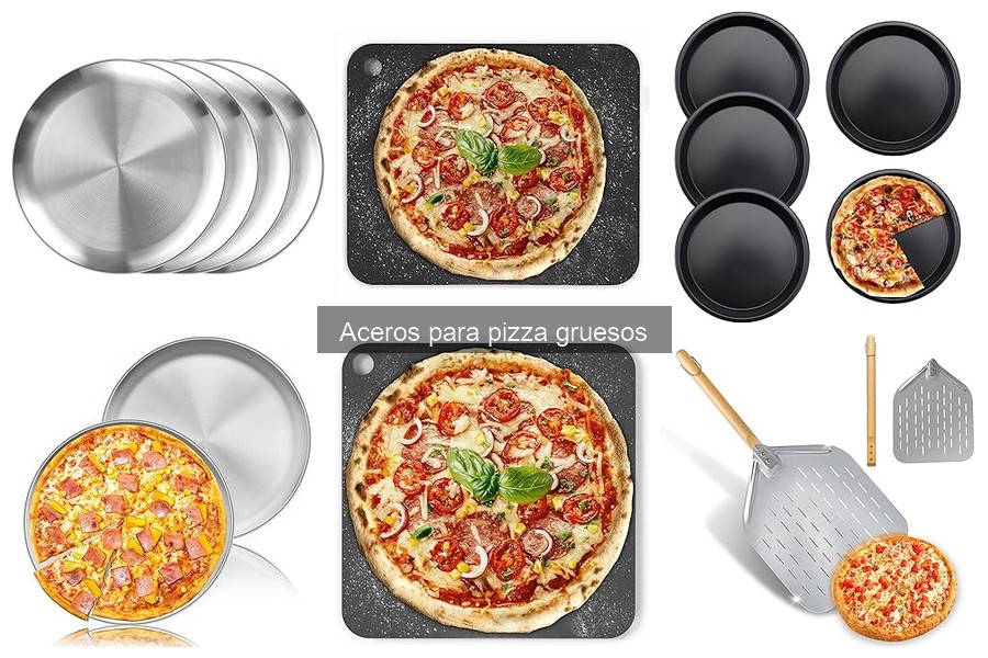Alternativas al acero para pizza grueso: opciones efectivas