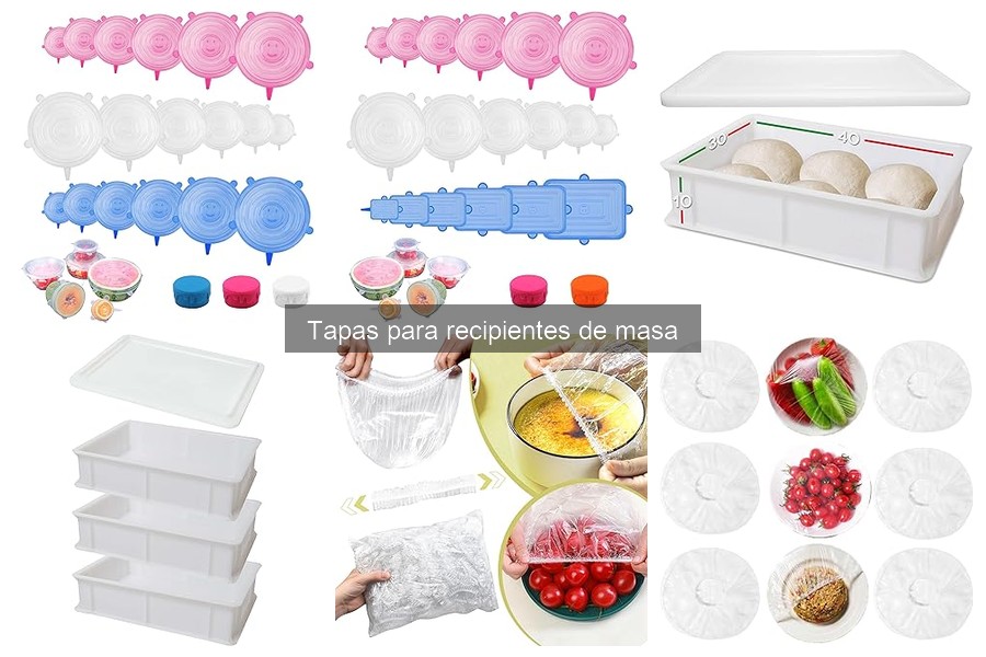 Alternativas creativas a tapas para recipientes de masa