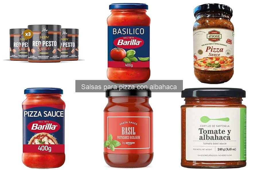 Alternativas deliciosas a la salsa de pizza con albahaca