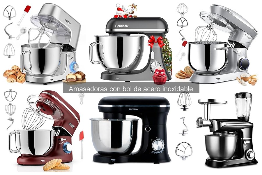 Amasadoras con bol de acero inoxidable: Guía para principiantes