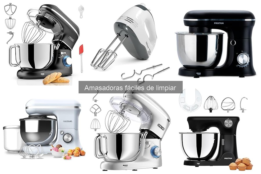 Amasadoras fáciles de limpiar: características y beneficios