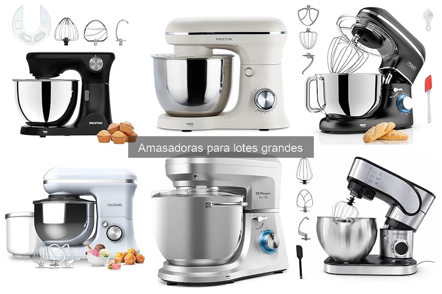 Características esenciales de amasadoras para lotes grandes