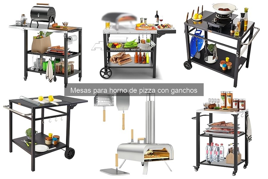 Cómo elegir la mejor mesa para horno de pizza con ganchos