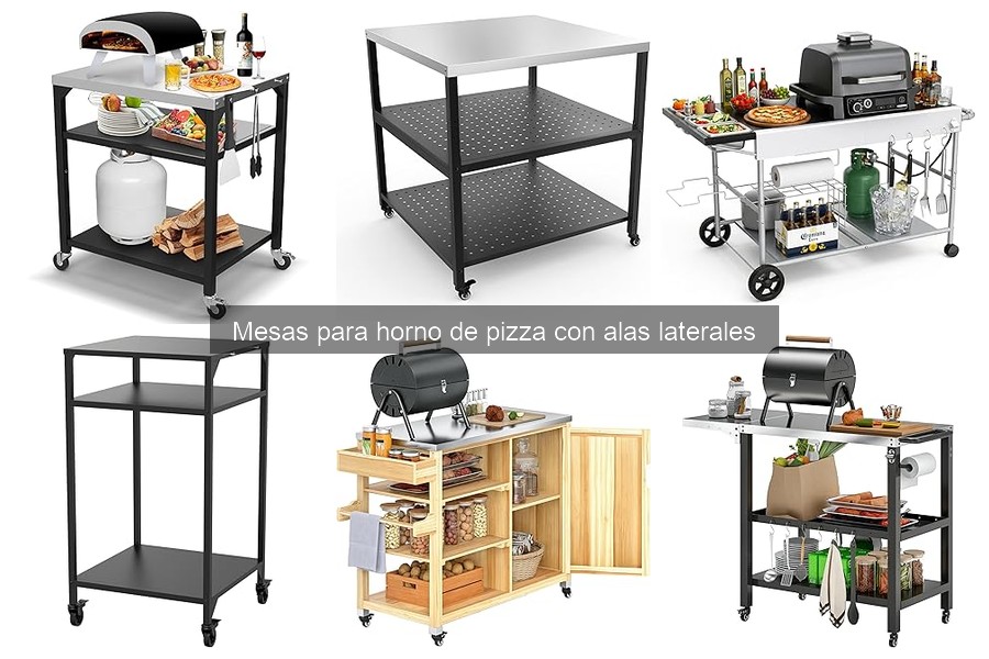 Cómo instalar una mesa para horno de pizza con alas laterales