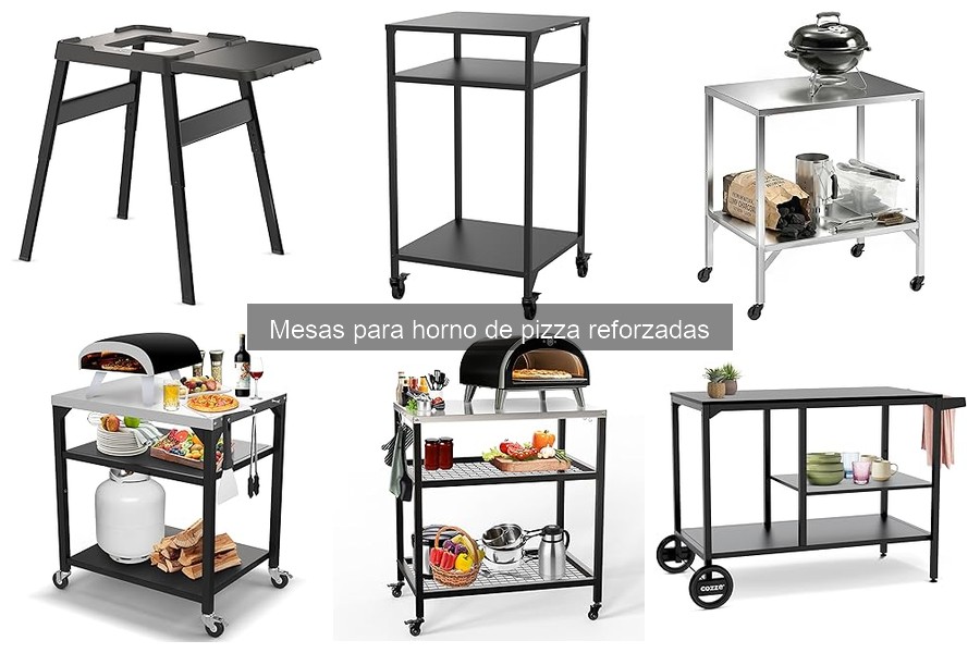 Cómo instalar una mesa para horno de pizza reforzada