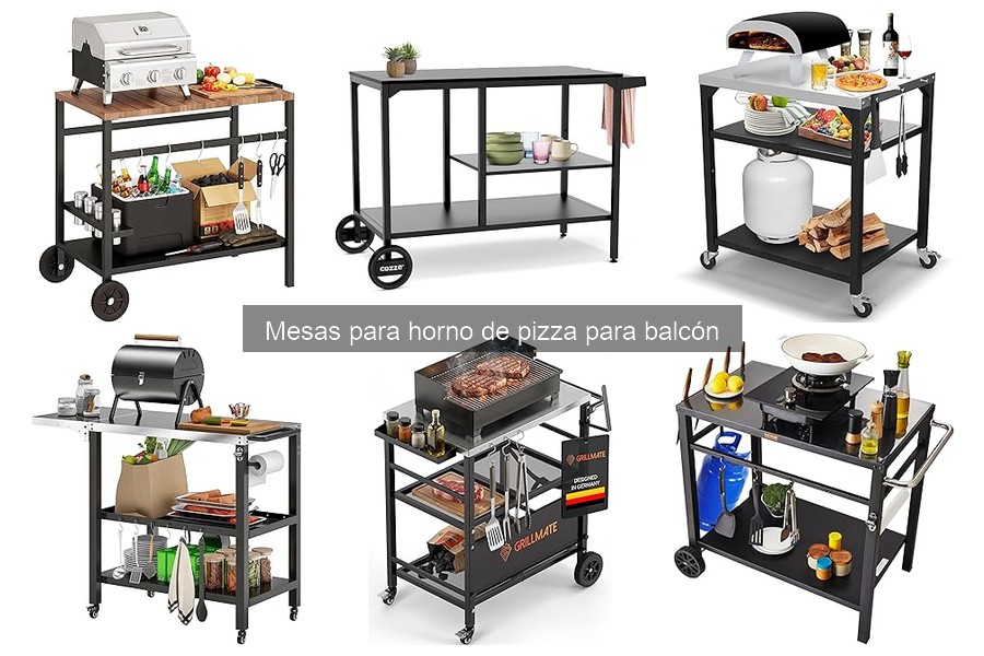 Cómo montar una mesa para horno de pizza en el balcón