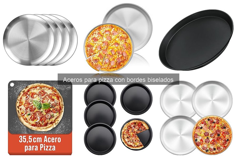 Cómo usar un acero para pizza con bordes biselados