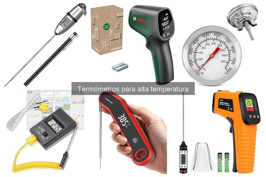 Cómo usar un termómetro para alta temperatura correctamente