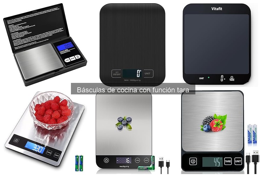 Cómo usar una báscula de cocina con función tara correctamente