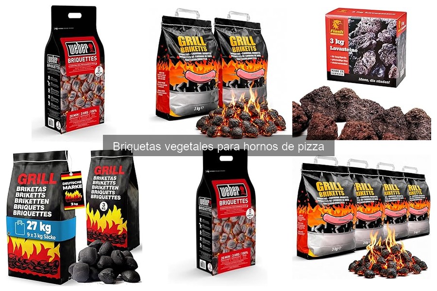 Cómo utilizar briquetas vegetales en hornos de pizza