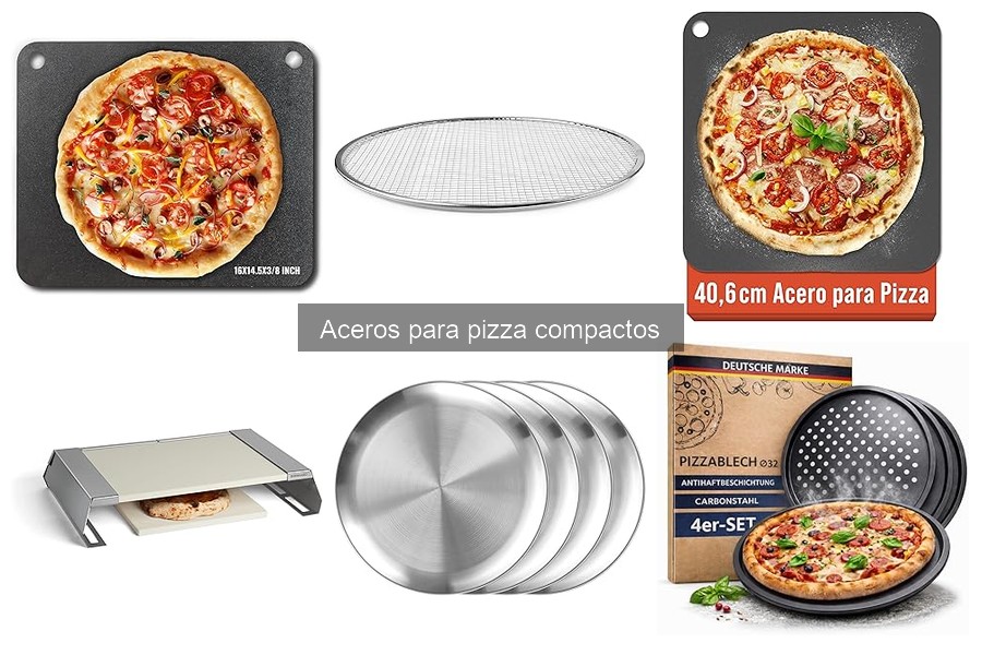 Comparativa: Aceros para pizza compactos vs. Piedras para pizza