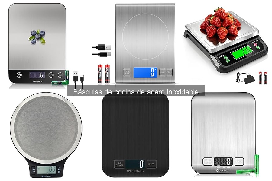 Comparativa: Básculas de cocina de acero inoxidable vs. plástico