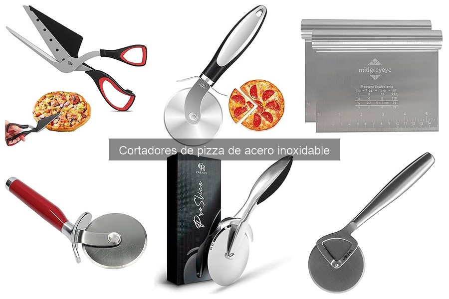 Comparativa: Cortador de pizza de acero inoxidable vs de rueda
