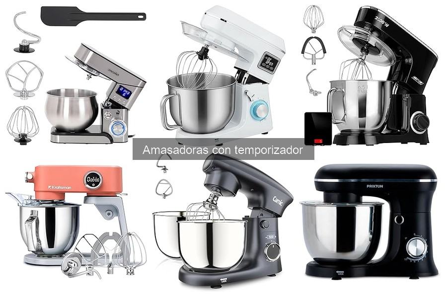 Comparativa de amasadoras con temporizador: marcas y precios