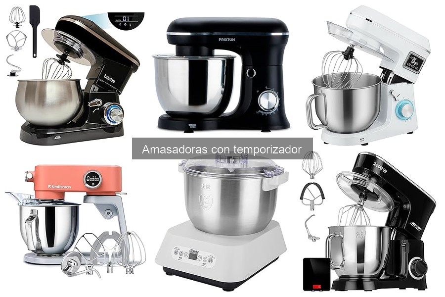 Comparativa de Amasadoras con y sin Temporizador