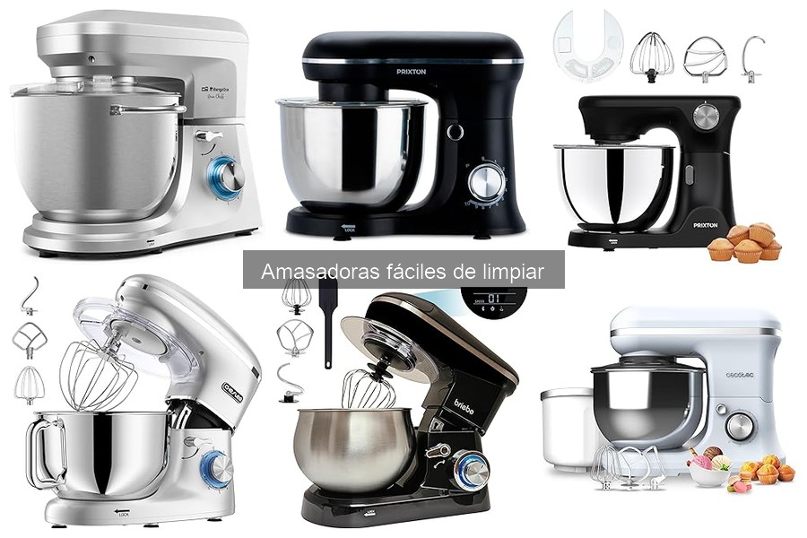 Comparativa de Amasadoras Manuales vs. Eléctricas Fáciles de Limpiar