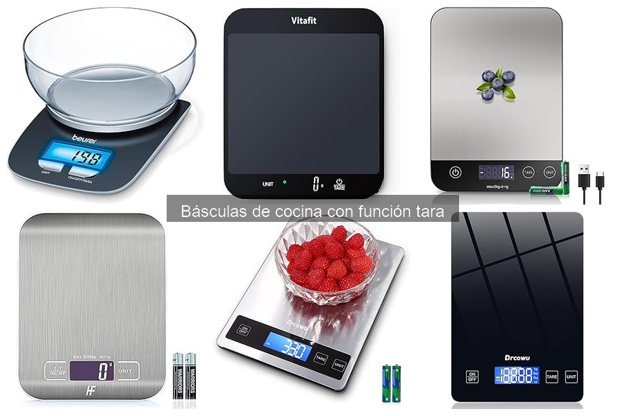 Comparativa de Básculas de Cocina con Función Tara