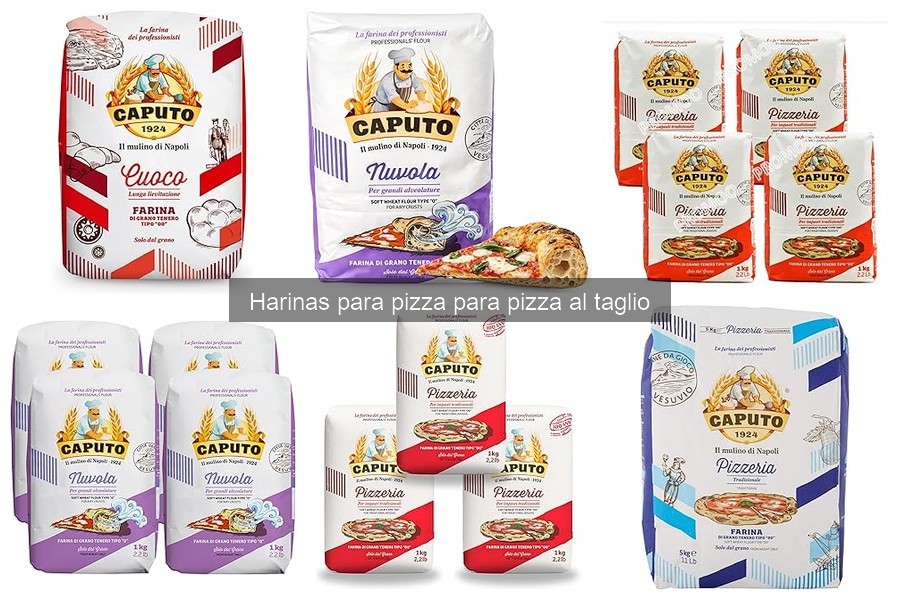 Comparativa de harinas para pizza al taglio: 00, integral y más