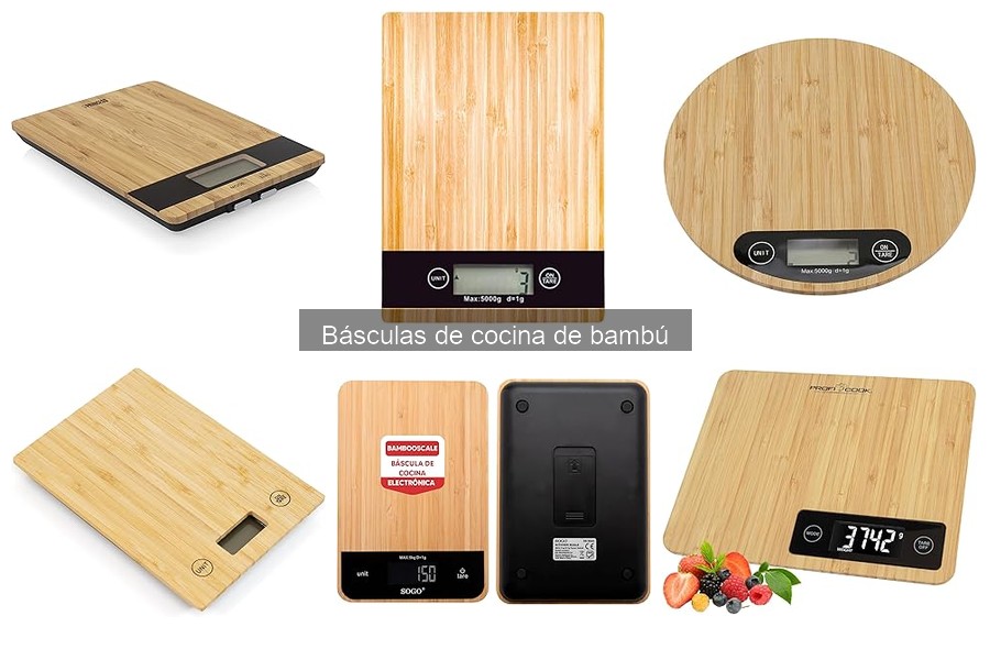 Comparativa de las Mejores Básculas de Cocina de Bambú