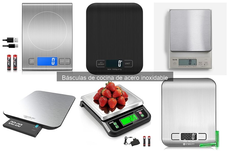 Comparativa de marcas de básculas de cocina de acero inoxidable