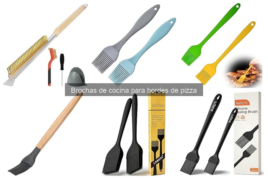 Comparativa de materiales de brochas para bordes de pizza