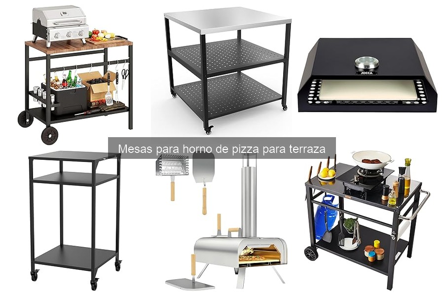 Comparativa de materiales en mesas para horno de pizza