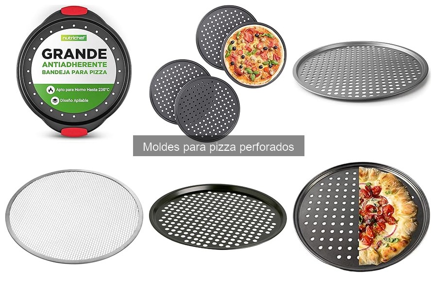Comparativa de materiales en moldes para pizza perforados