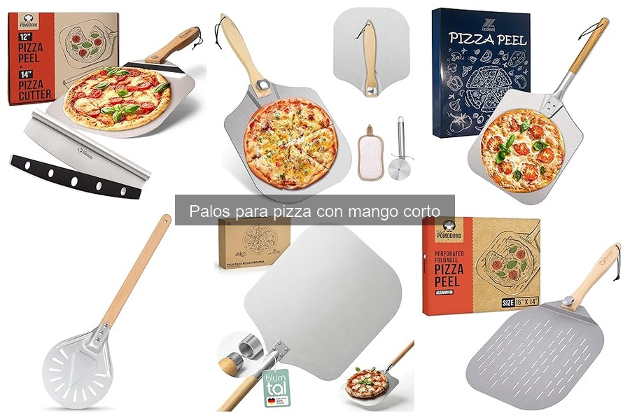 Comparativa de Materiales en Palos para Pizza con Mango Corto