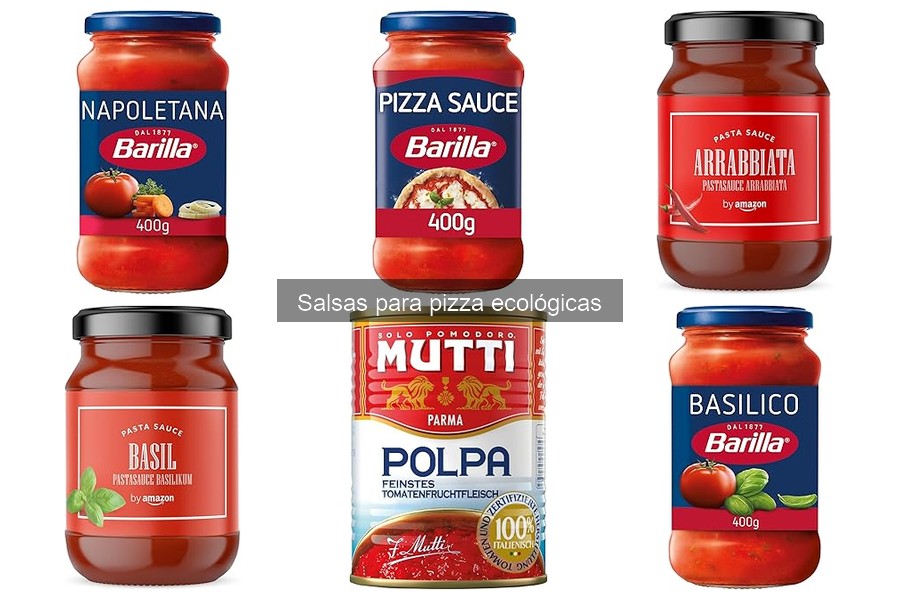 Comparativa de mejores salsas para pizza ecológicas