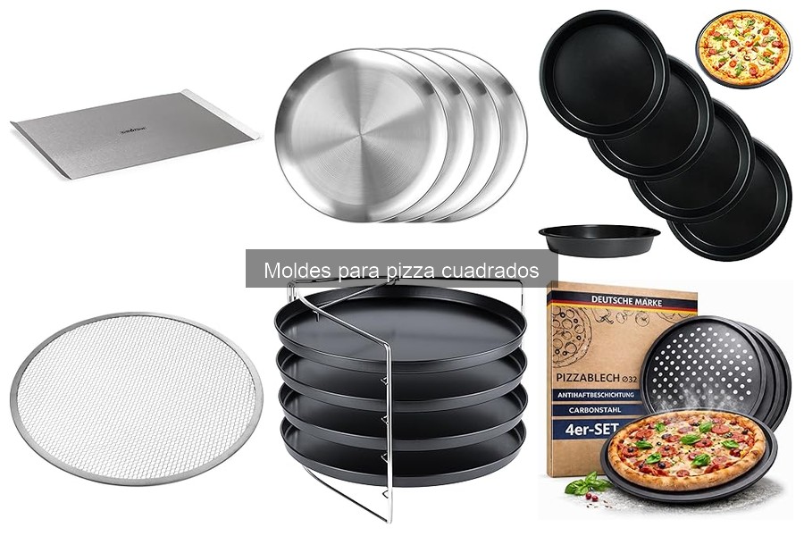 Comparativa de moldes para pizza cuadrados y redondos