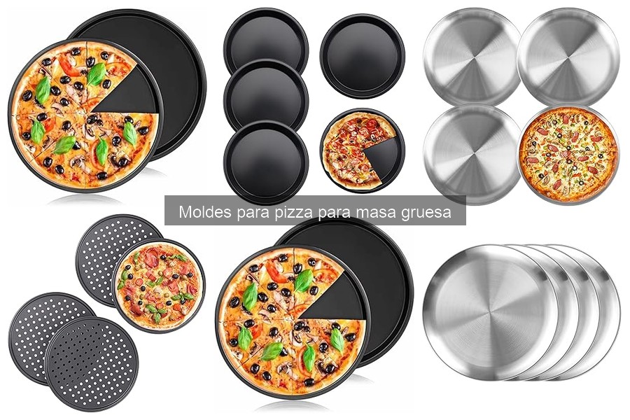 Comparativa de moldes para pizza de masa gruesa y delgada