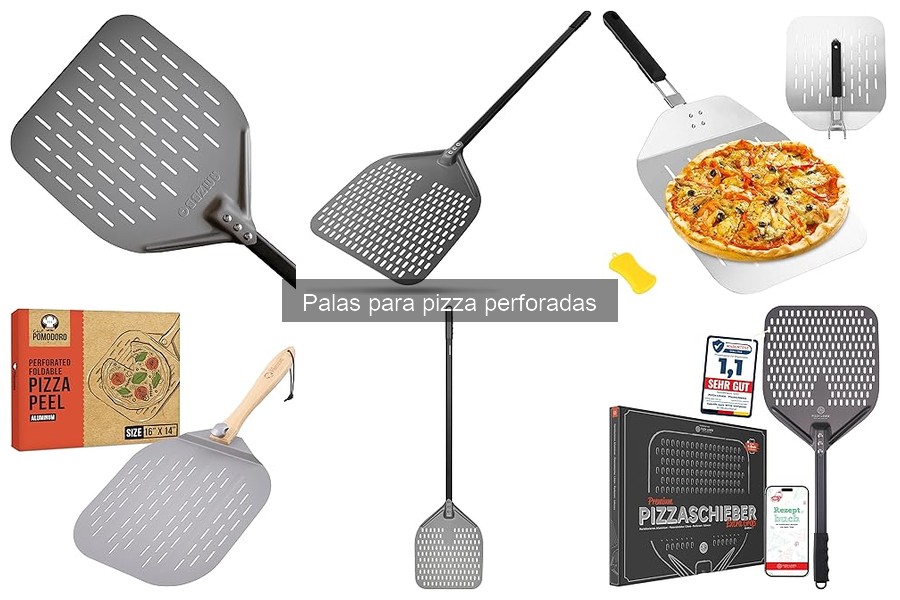 Comparativa de palas para pizza perforadas y no perforadas